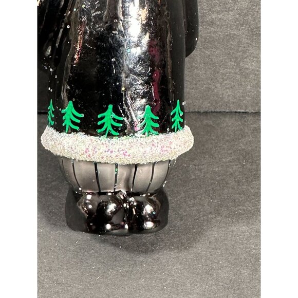 Christopher Radko Santa Claus Ornament Elfin Evening Black Coat with Tree‎ - Picture 9 of 16